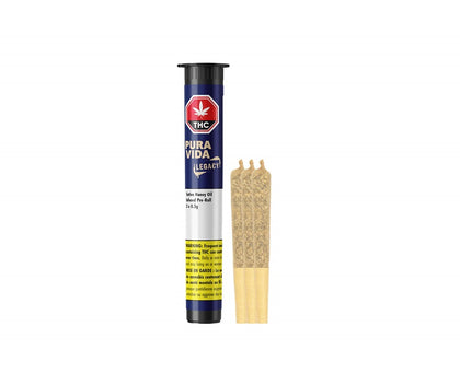 Pura Vida Sativa Honey 3 x 0.5g Oil Infused Pre-Rolls