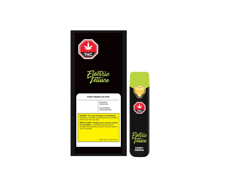 Electric Lettuce All-In-One Funky Medina 1g Disposable Vape Pen  Borealis  Buds
