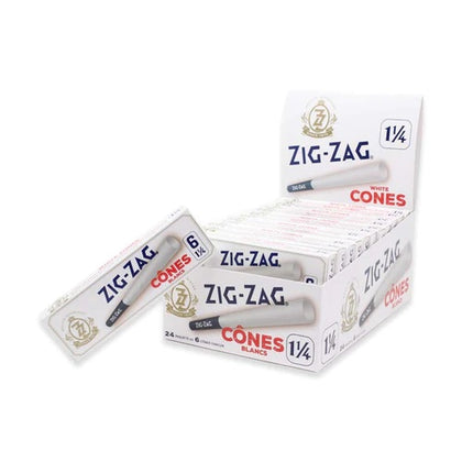 Zig-Zag - White Pre-Rolled Cones 1.25