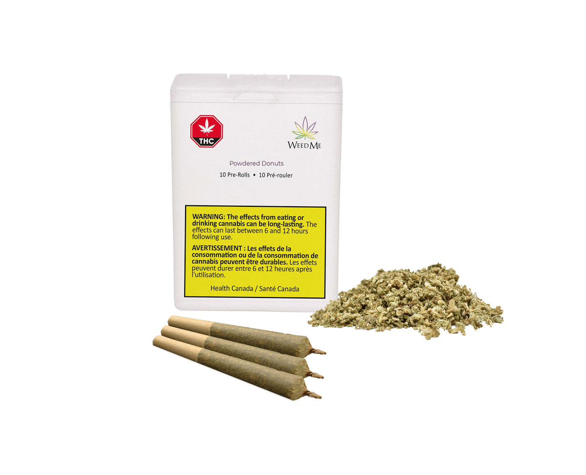 Weed Me Powdered Donuts 10 x 0.35g PreRolls Borealis Buds