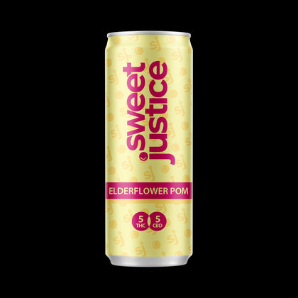 Sweet Justice Elderflower Pom Sparkling Beverage 355ml