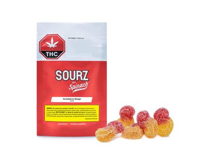 Spinach Sourz by Spinach Strawberry Mango Soft Chews 5 x 5 g