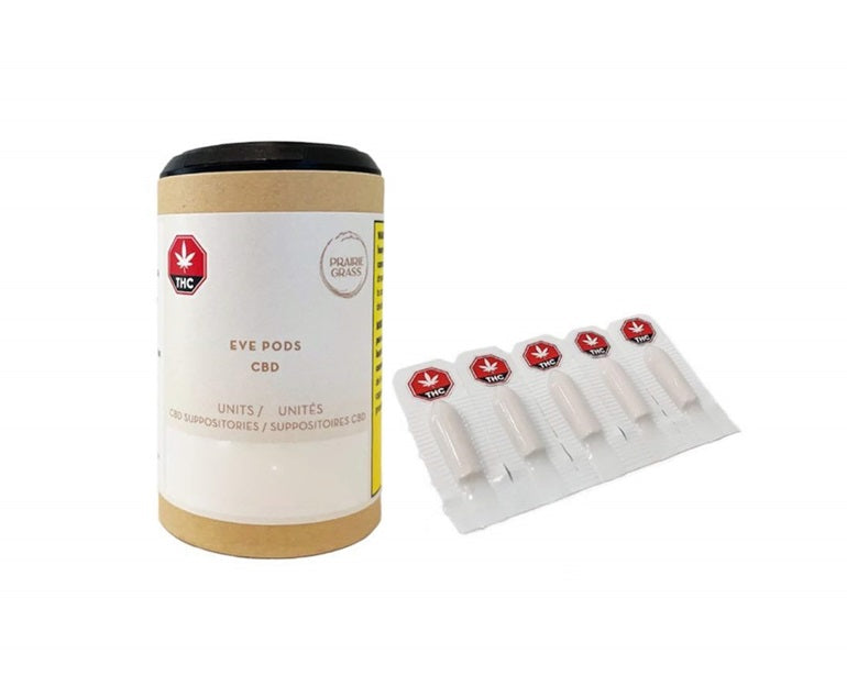 Prairie Grass Inc. Eve Pods CBD50 x 5 Suppositories