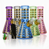 Arsenal Glass Checkered Pattern 6-in-1 Glass Bong Kit 8"  Various Colors