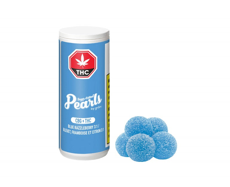 Pearls by Gron Blue Razzleberry 3:1 CBG:THC 5 x 3.5g Soft Chews