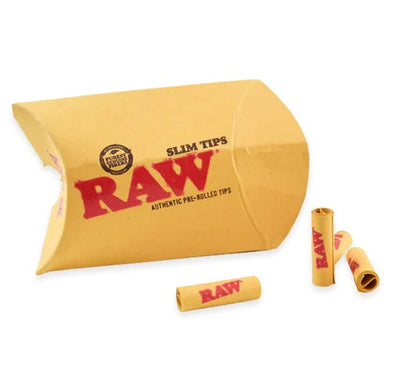 Raw - Slim Pre-Rolled Unbleached Tips