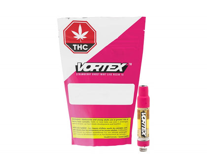 Vortex Strawberry Ghost Mint Live Resin 1g Prefilled Vape Cartridge