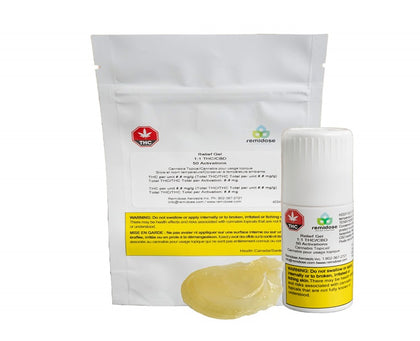 Relief Gel Relief Gel 250mg CBD isolate:250mg THC distillate/1:1 20g gel