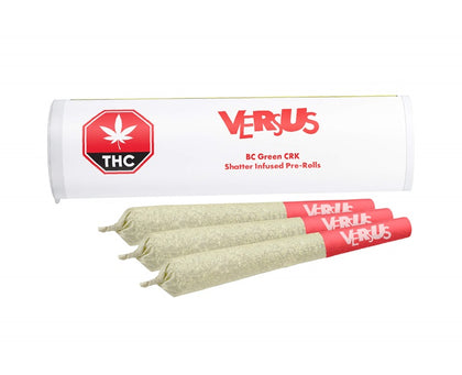 Versus BC Green CRK 3 x 0.5g Shatter Infused Pre-Rolls