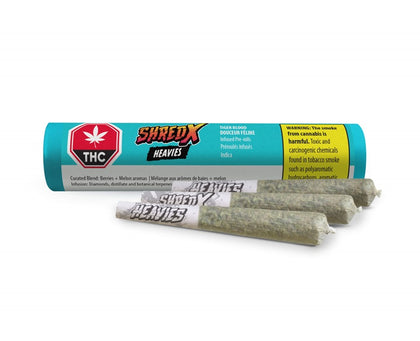 Shred X Tiger Blood Heavies 3 x 0.5g Infused Pre-Rolls