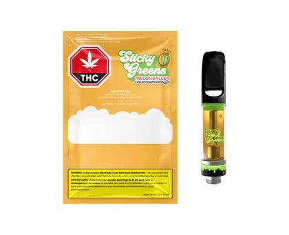 Sticky Greens Melonballer Liquid Diamond 1g Prefilled Vape Cartridge