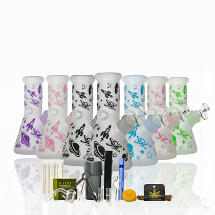 Glass Bong Arsenal Glass 7mm Galactic Drift Beaker 15-in-1 Ultimate Smoke Box 8