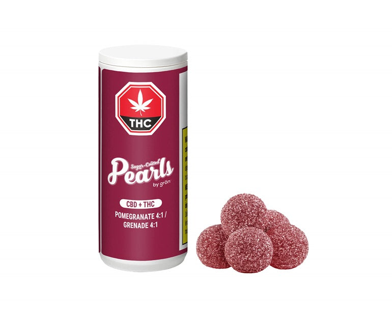 Pearls by Gron Pomegranate 4:1 CBD:THC 5 x 3.5g Soft Chews