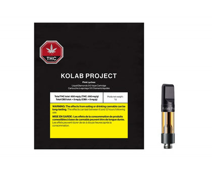 Kolab Project Kolab Project Pink Lychee Diamonds 1g Prefilled Vape Cartridge