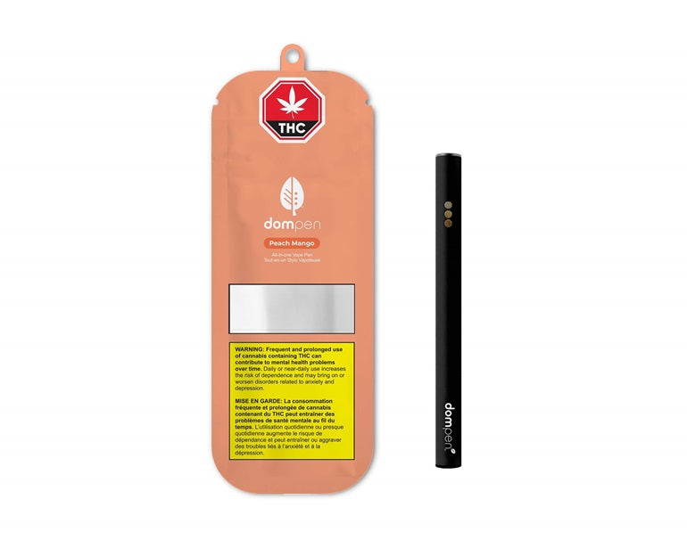 dompen All-In-One Peach Mango 1g Disposable Vape Pen – Borealis Buds