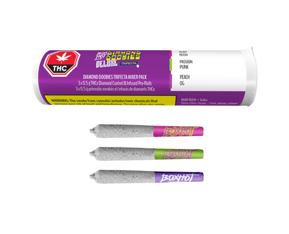 Boxhot Deluxe Trifecta 3x0.5g Diamond Coated Infused Pre-Rolls