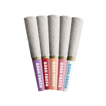 Back Forty Frosted Icicles Taster Pack 5 x 0.5g Diamond Infused Pre-Rolls