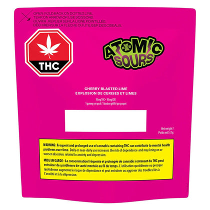 XMG Atomic Sours Cherry Blasted Lime 1x5.8g soft chew