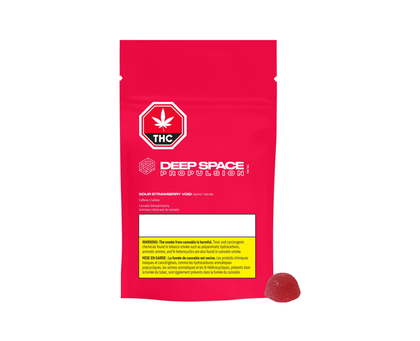 Deep Space Propulsion Sour Strawberry Void (THC+Caffeine) 1x5g Soft Chews