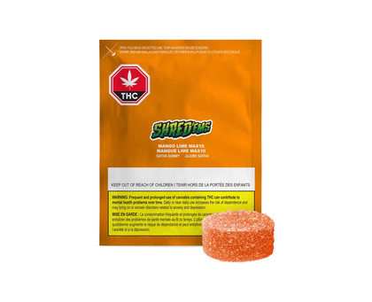 Shred'ems Mango Lime Sativa MAX10 THC 1x4.5g Soft Chew