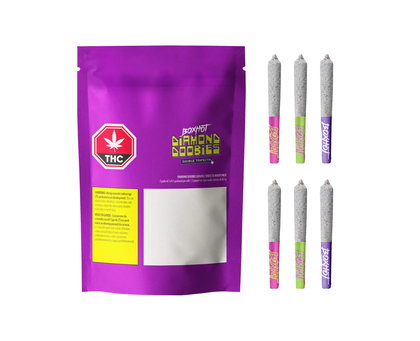 Boxhot Diamond Doobies Double Trifecta Mixer Pack 6 x 0.5g Infused Pre-Rolls