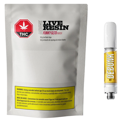 Debunk Funky GLTO Live Resin 1g Prefilled Vape Cartridge