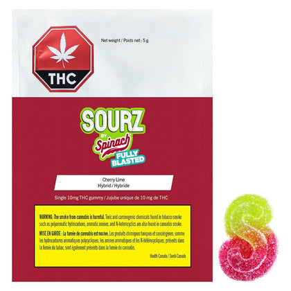 Spinach Sourz Fully Blasted Cherry Lime 1 x 5g Soft Chew