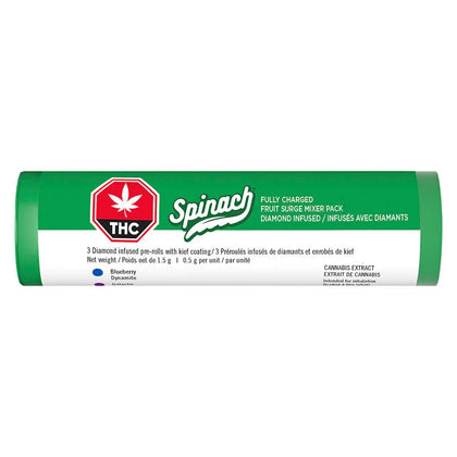 Spinach Fully Charged Fruit Surge Mixer Pack 3 x 0.5g Infused Pre-Rolls