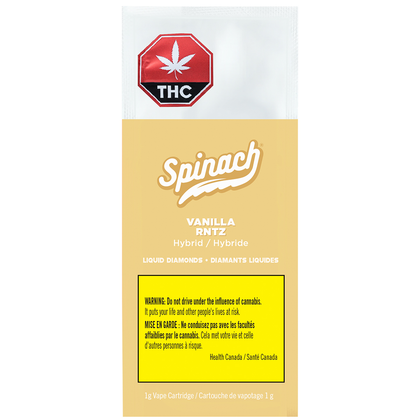 Spinach Vanilla RNTZ LD 1g Prefilled Vape Cartridge