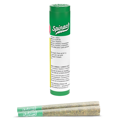Spinach OG Kush 2 x 1g Pre-Rolls