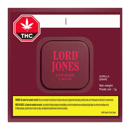 Lord Jones Gorilla Grape 1g Live Resin Caviar