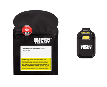 Super Toast WTF?! Boba Fruit LD 0.95g Disposable Vape