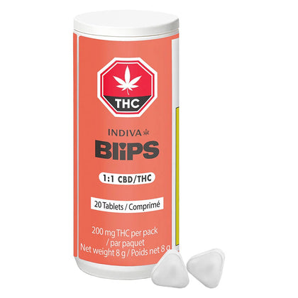 Indiva Blips 1:1 CBD/THC 20 x 0.4g Tablets