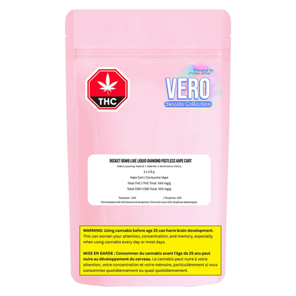 Vero Rocket Bomb Liquid Diamond 1g Prefilled Vape Cartridge