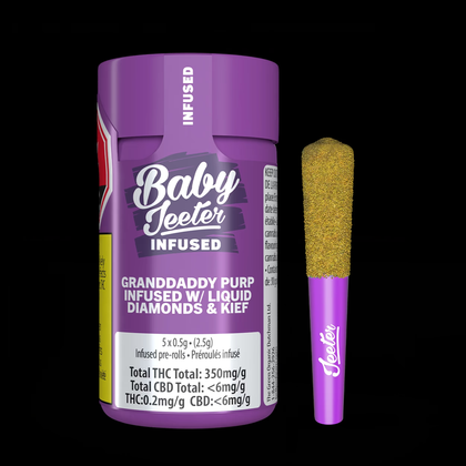 Jeeter Granddaddy Purp 5 x 0.5g Infused Pre-Rolls