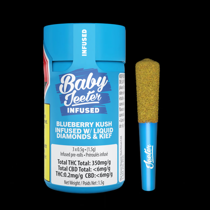 Jeeter Blueberry Kush 3 x 0.5g Infused Pre-Rolls