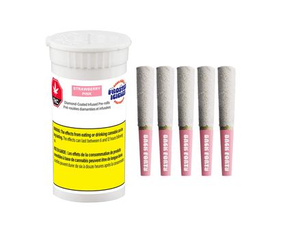 Back Forty Frosted Icicles Strawberry Pink 5 x 0.5g Diamond Infused Pre-Rolls
