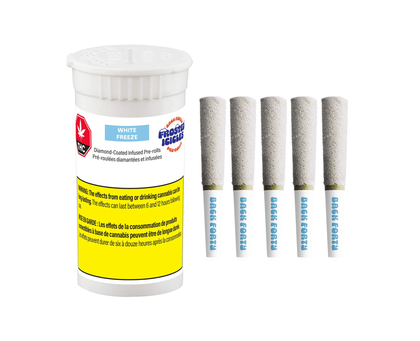 Back Forty Frosted Icicles White Freeze 5 x 0.5g Diamond Infused Pre-Rolls