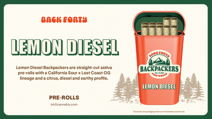 Back Forty Backpackers Lemon Diesel 10 x 0.75g Pre-Rolls