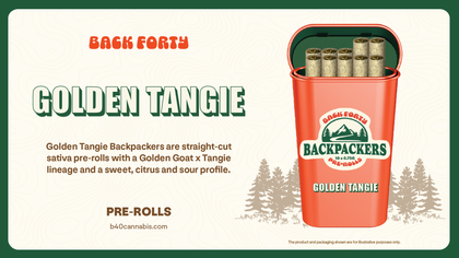 Back Forty Backpackers Golden Tangie 10 x 0.75g Pre-Rolls