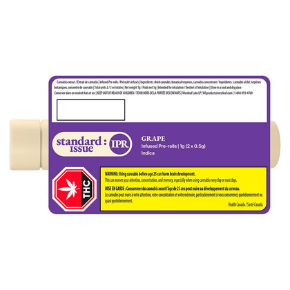 Standard Issue Grape 2 x 0.5g Infused Pre-Rolls