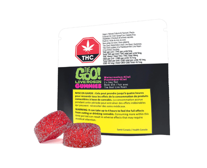 The Goo! Watermelon-Kiwi Live Rosin  2x5mg Soft Chews