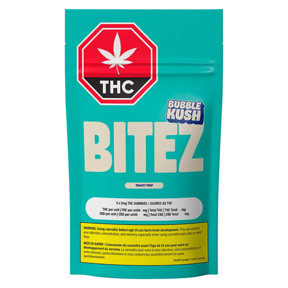 Bubble Kush Tahiti Trip Bitez 5 x 4g Soft Chews