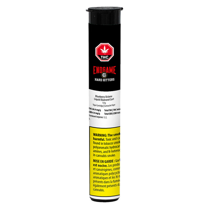 Endgame Hard Hitters Blueberry Octane Liquid Diamond 1.0g Prefilled Vape Cartr