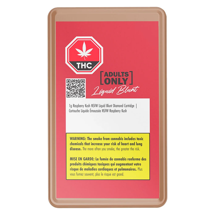 Adults Only Raspberry Kush NSFW Liquid Blunt Diamond 1g Prefilled Vape Cartridge