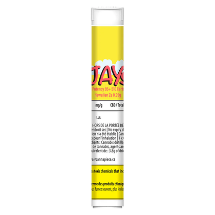 Jays High Potency 95+ Hawaiian Za 0.95g Prefilled Vape Cartridge