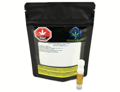 Headstone Cannabis Black Mountain Morgue Cured Resin 1g Prefilled Vape Cartridge