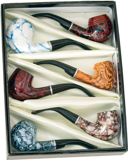 Fujima Marbled Wood Smoking Pipe 5.5