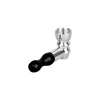 Mini Metal Hand Pipe w/ Wooden Mouthpiece - 2" - Assorted Colors