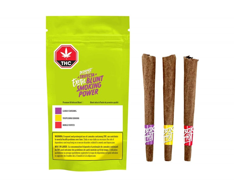BoxHot Fatties Trifecta Exotic 3 x 1g Infused Blunts